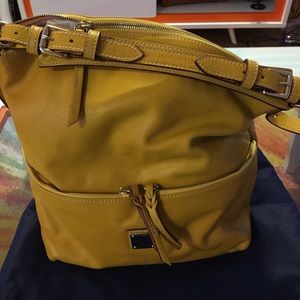 Dooney and Burke large bag Mustard color